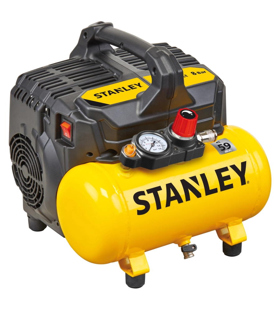 Compressore aria silenziato stanley 6l 1hp